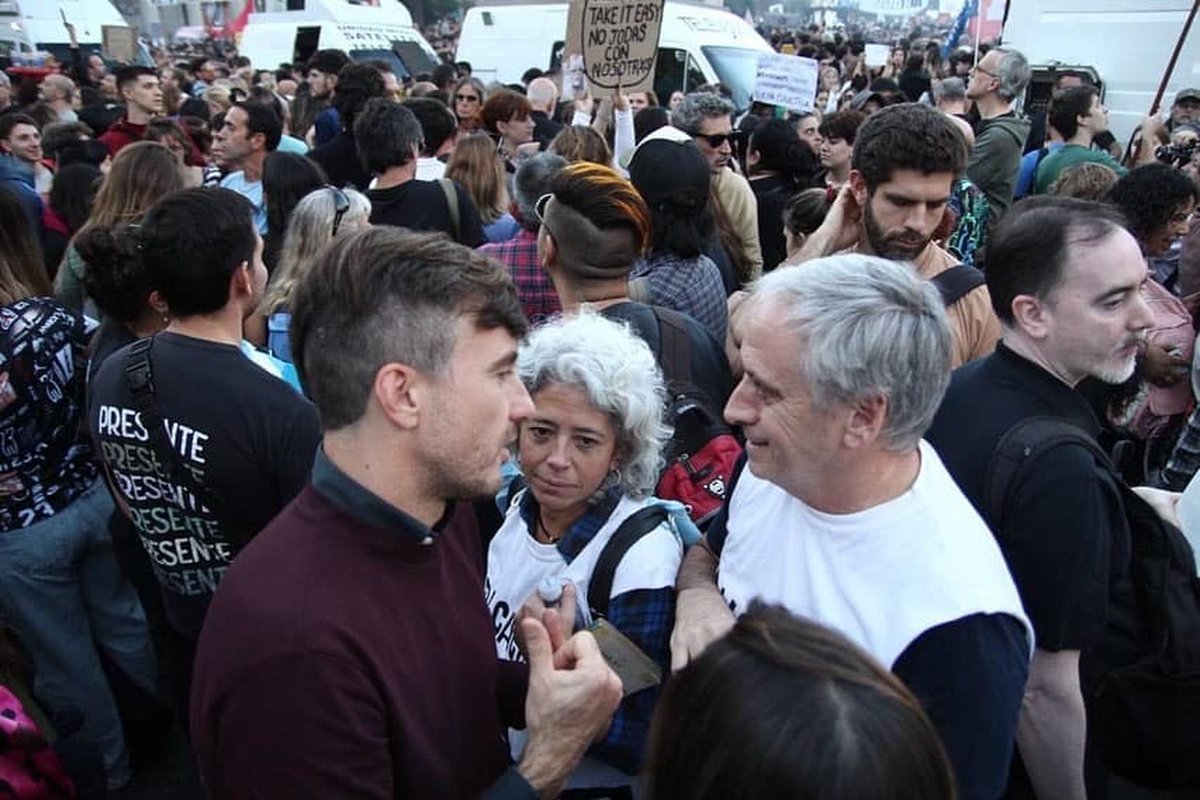 Los intendentes del Oeste que fueron a la marcha: Lucas Ghi
