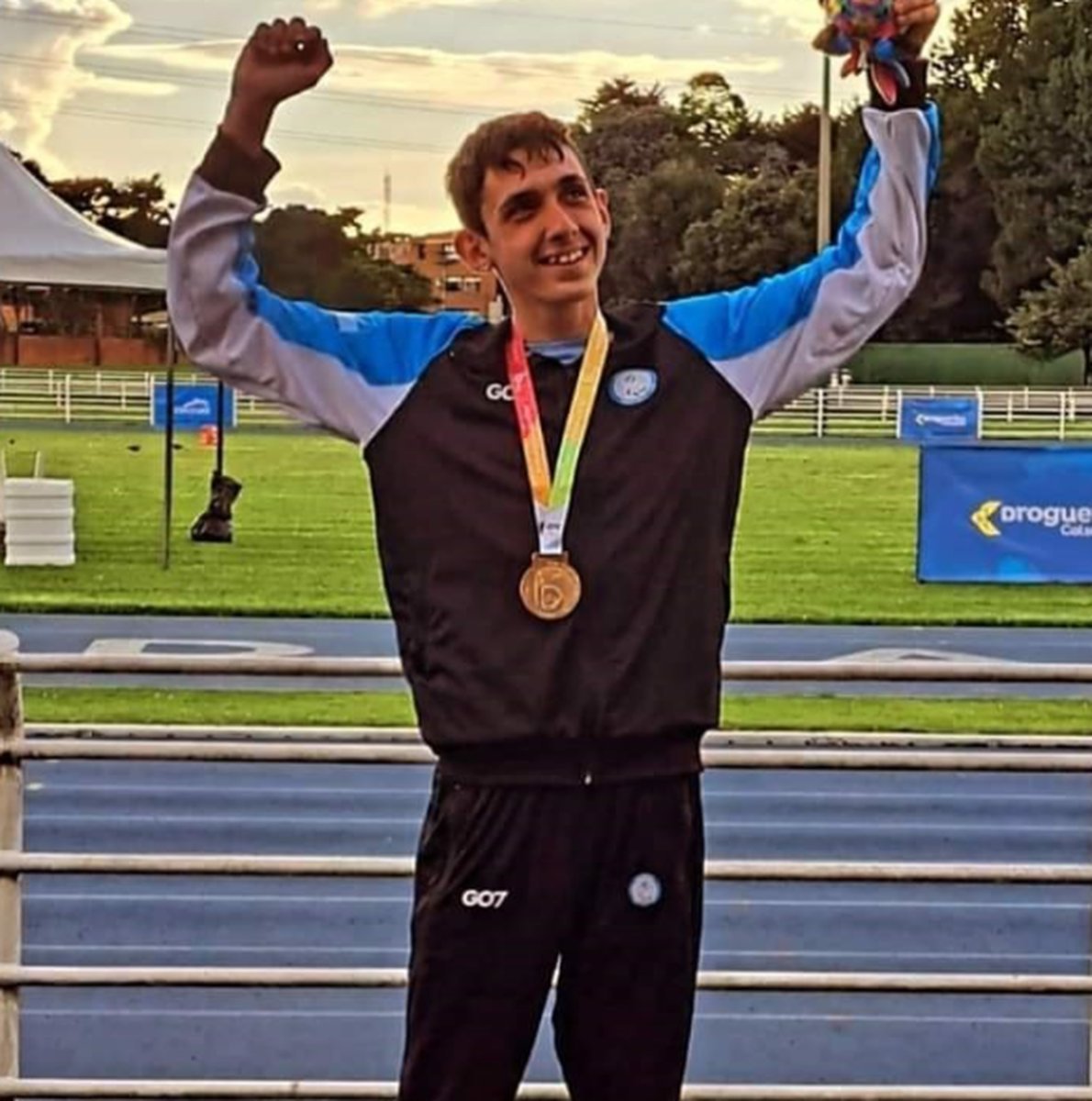 El atleta de Virrey del Pino en los Juagos Parapanamericanos Juveniles de Bogot&aacute; 2023.