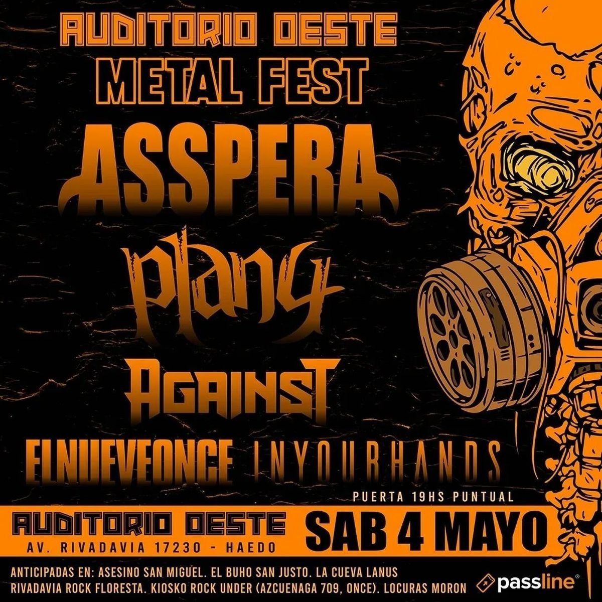 Asspera habl&oacute; sobre su show en el Festival de Metal del Auditorio Oeste.