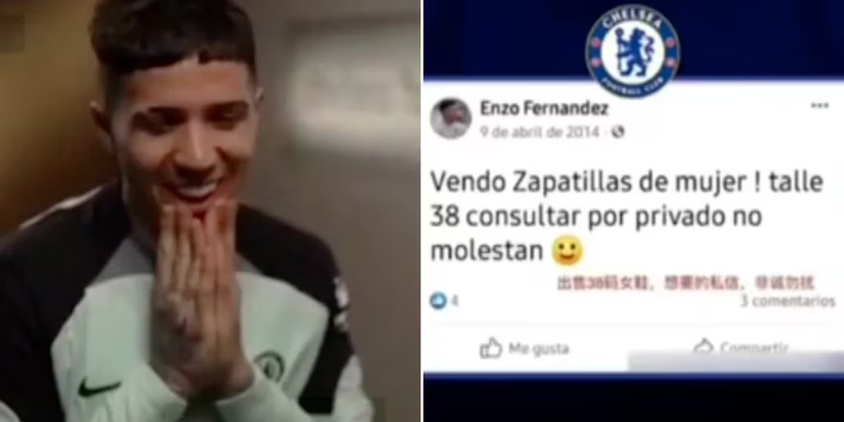 Reacci&oacute;n de Enzo Fern&aacute;ndez, volante de la Selecci&oacute;n Argentina. Foto: captura.