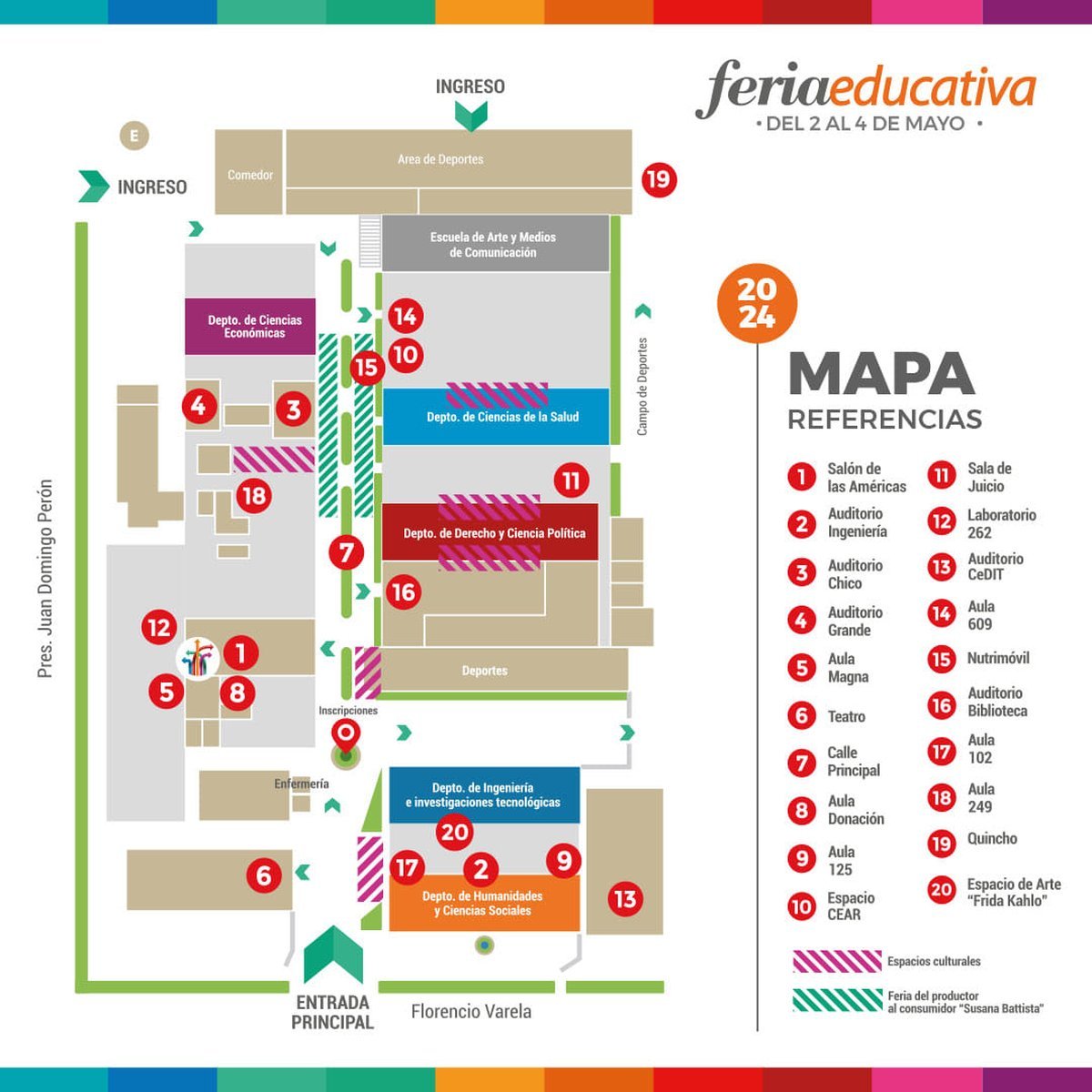 Las referencias de la Feria Educativa de la UNLaM.