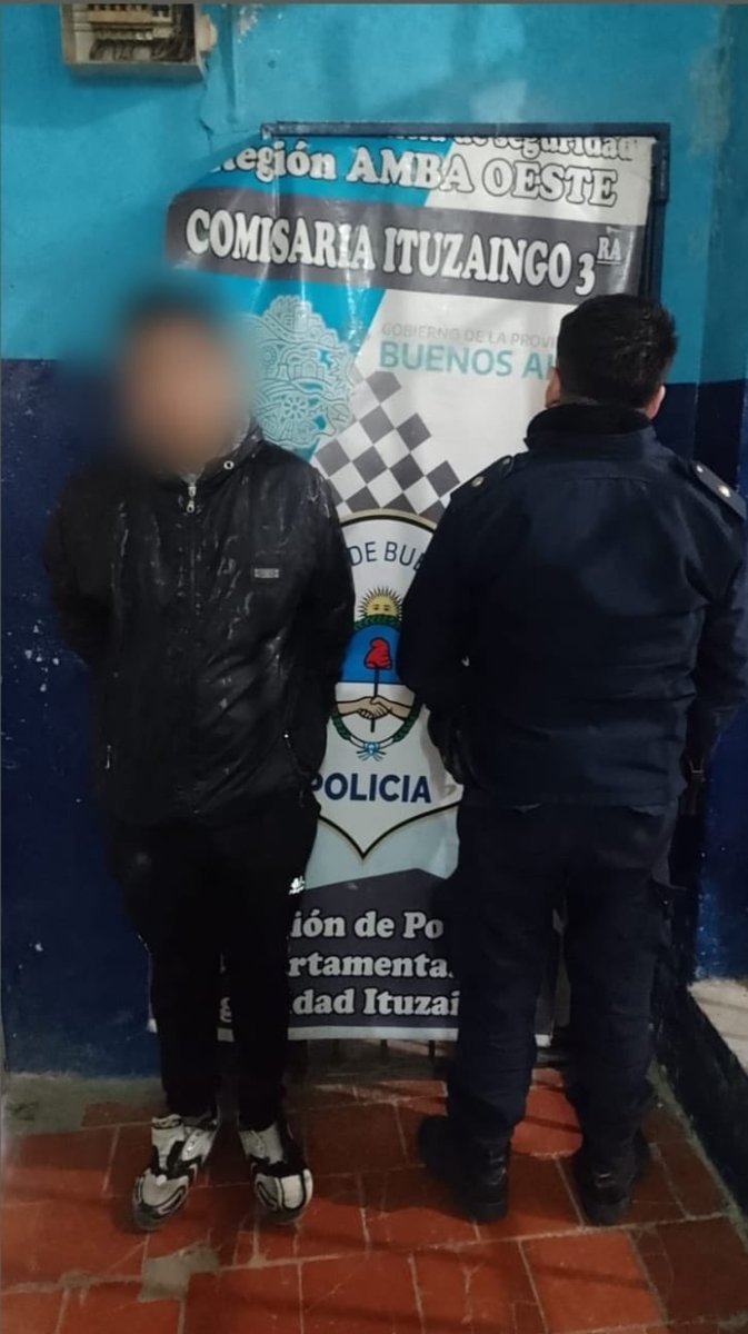 El agresor detenido en Ituzaing&oacute;.