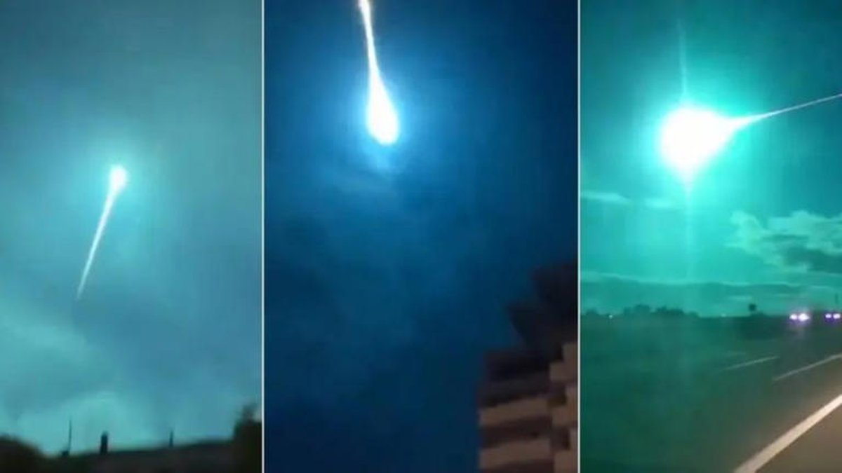 OVNI o meteorito viral en redes. Foto: capturas.