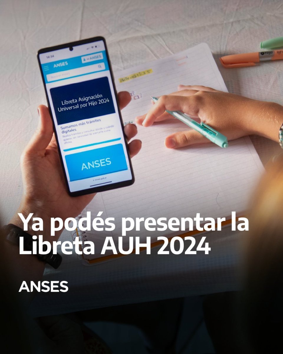 ANSES habilit&oacute; la presentaci&oacute;n de la Libreta de la Asignaci&oacute;n Universal por Hijo 2024.