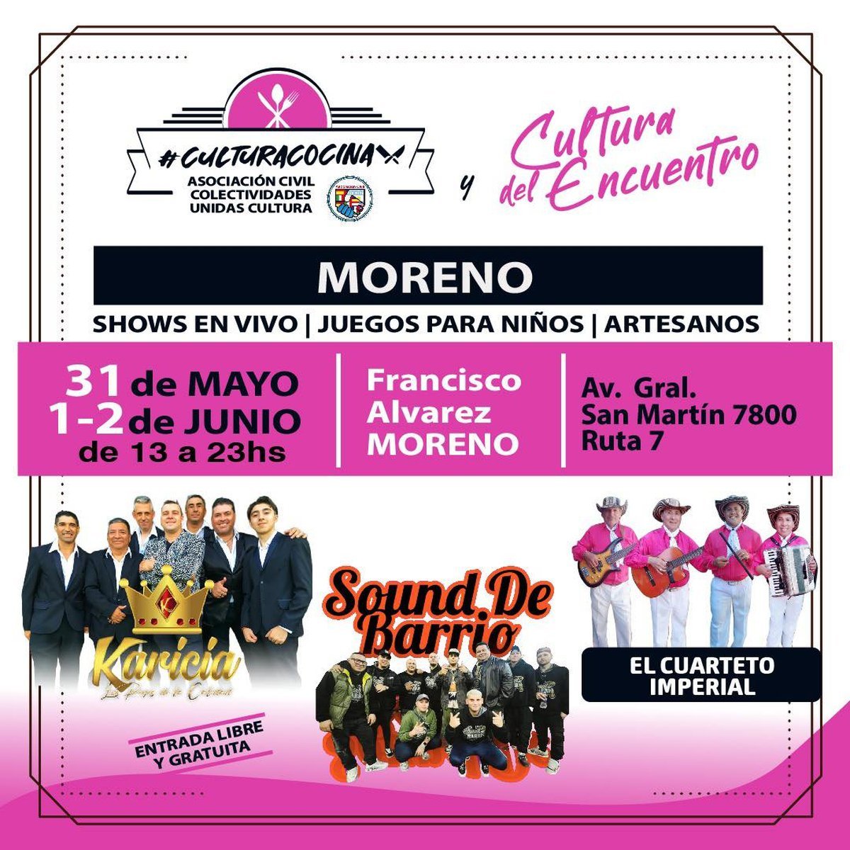 Moreno recibir&aacute; al festival cultural y gastron&oacute;mico 