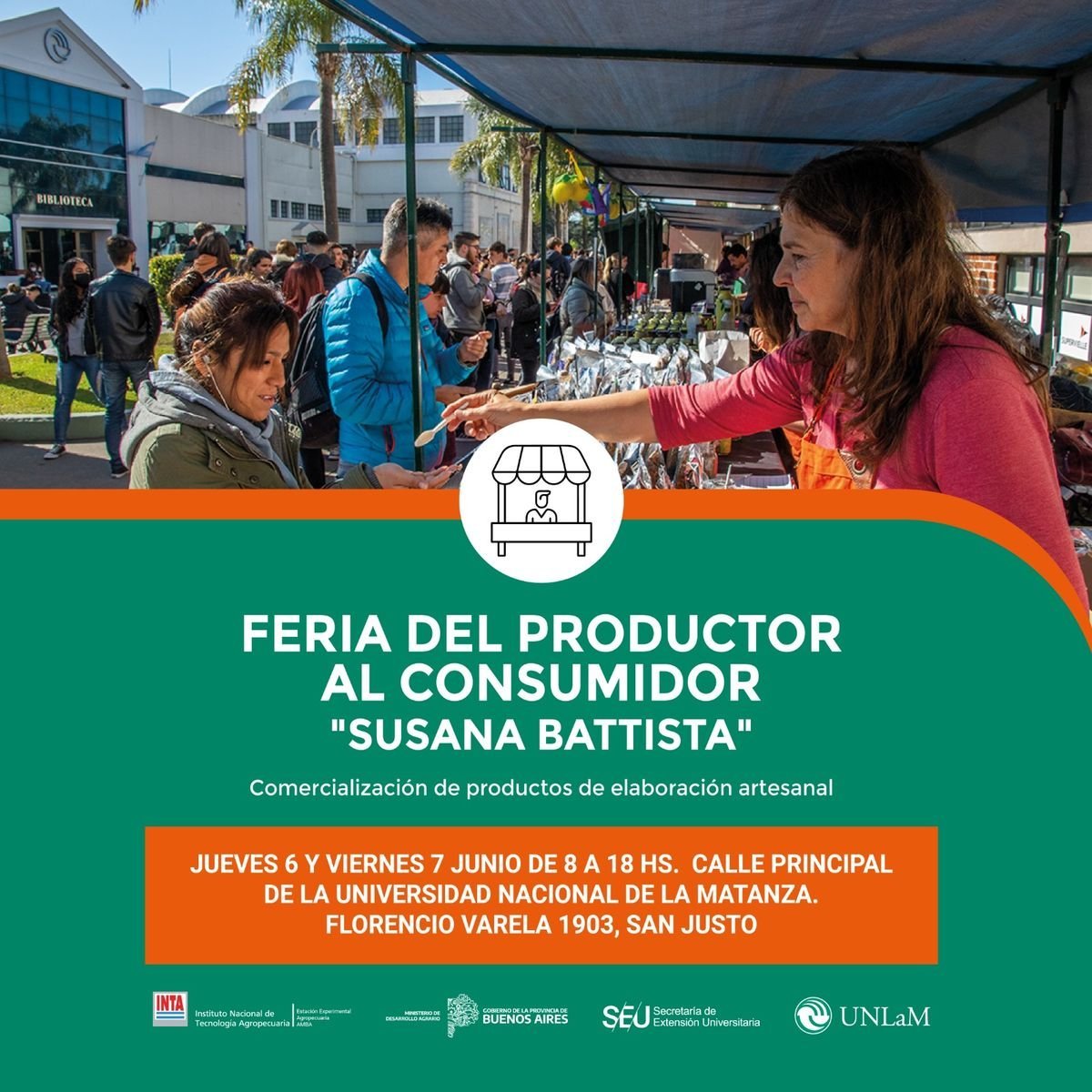 Llega la Feria del Productor al Consumidor a la UNLaM.