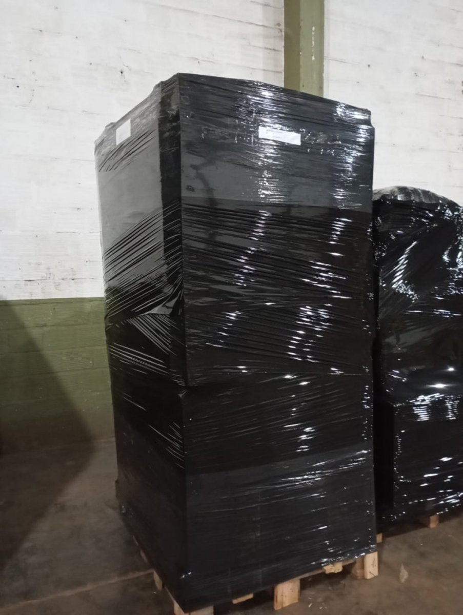 Los pallets encontrados en Villa Tesei.