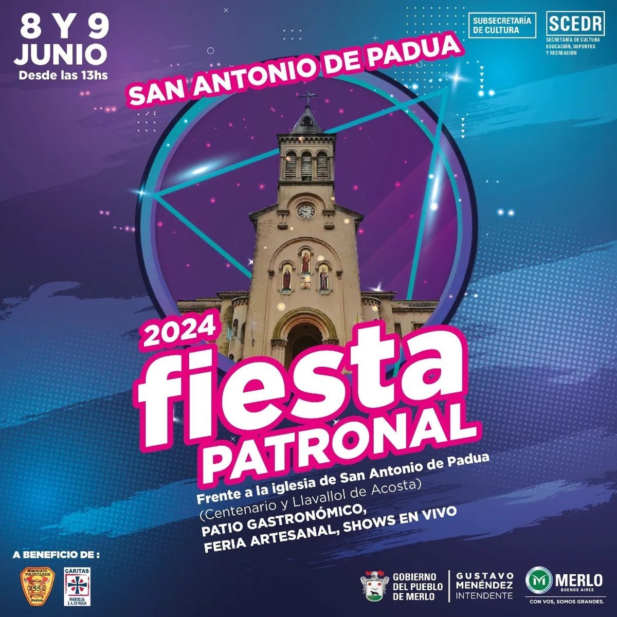 El cronograma de actividades de la Fiesta Patronal 2024 en San Antonio de Padua.