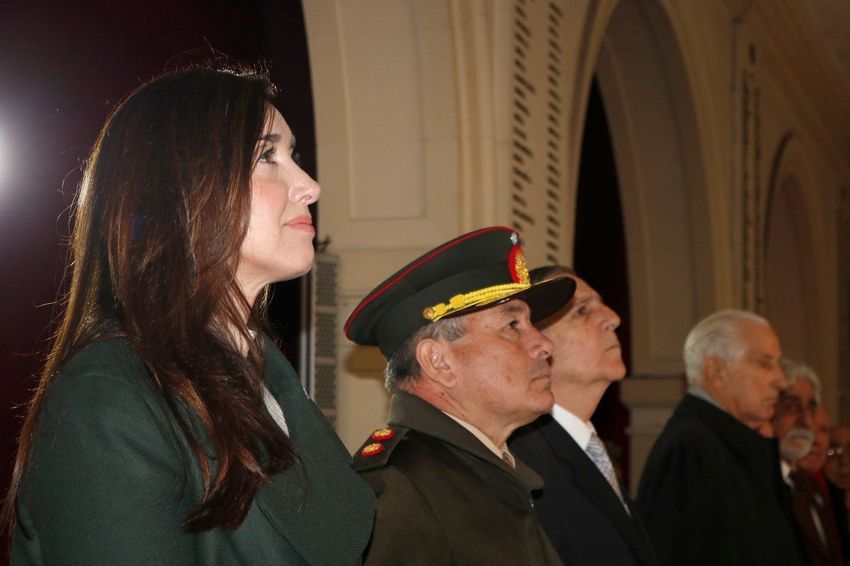 Villarruel en el Colegio Militar de El Palomar.