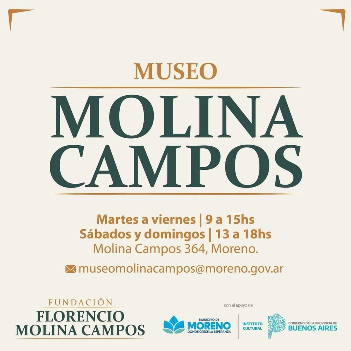 Museos en Moreno: caminata y visitas guiadas para este fin de semana.