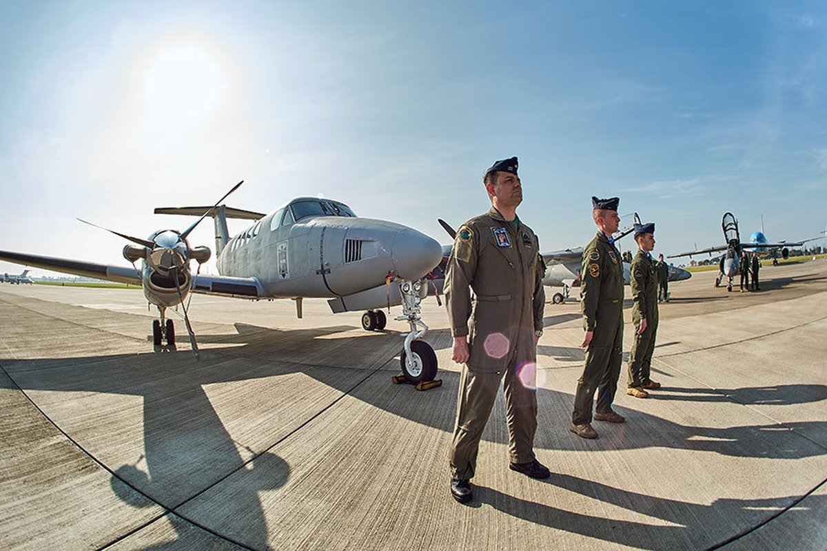 El avi&oacute;n que se incorporar&aacute; provisoriamente a la Base A&eacute;rea de Mor&oacute;n.
