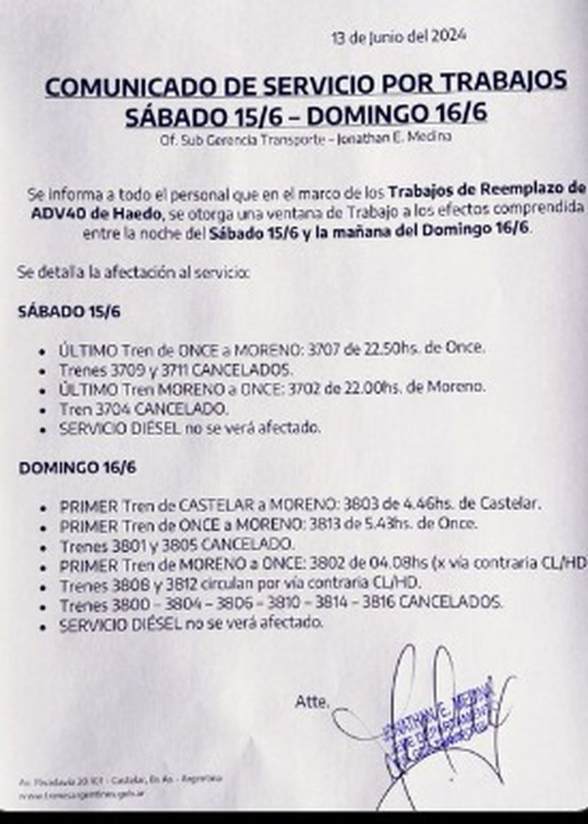 &iquest;C&oacute;mo funcionar&aacute; el Tren Sarmiento este finde XL?