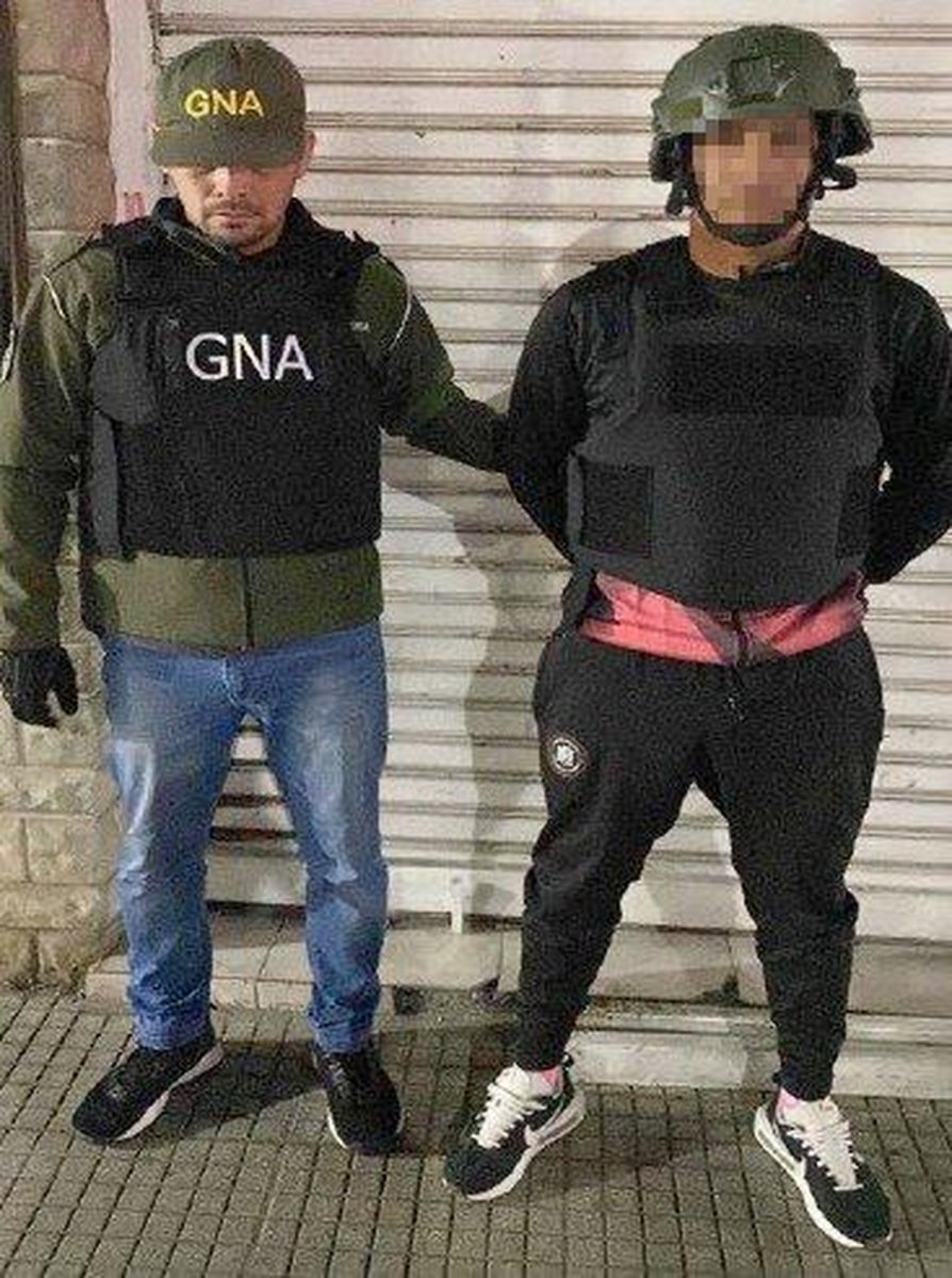 El narco detenido en Laferrere.