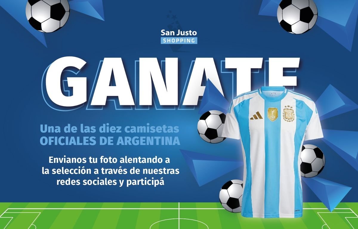 Copa Am&eacute;rica 2024: el San Justo Shopping sortear&aacute; camisetas de la Selecci&oacute;n Argentina.