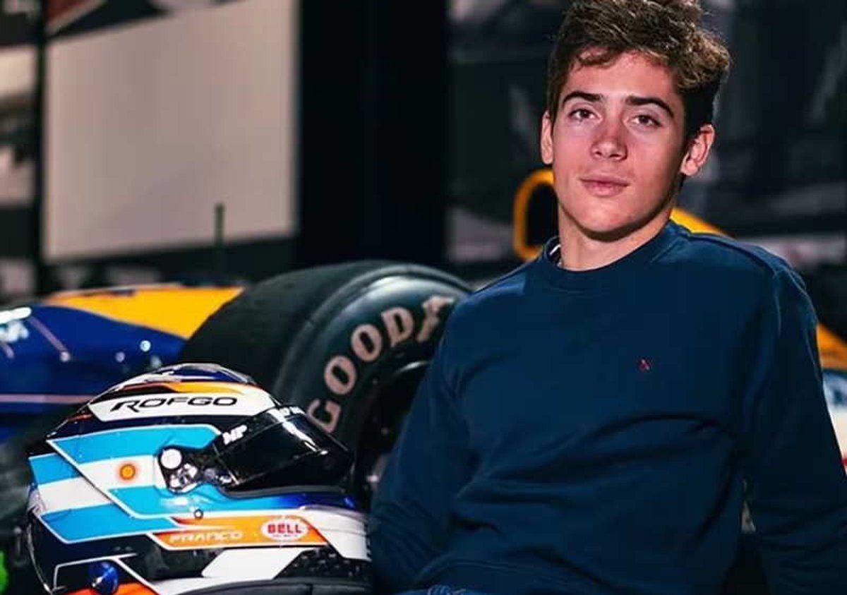 Franco Colapinto, piloto de Argentina en F&oacute;rmula 2. Foto: El Atl&aacute;ntico.