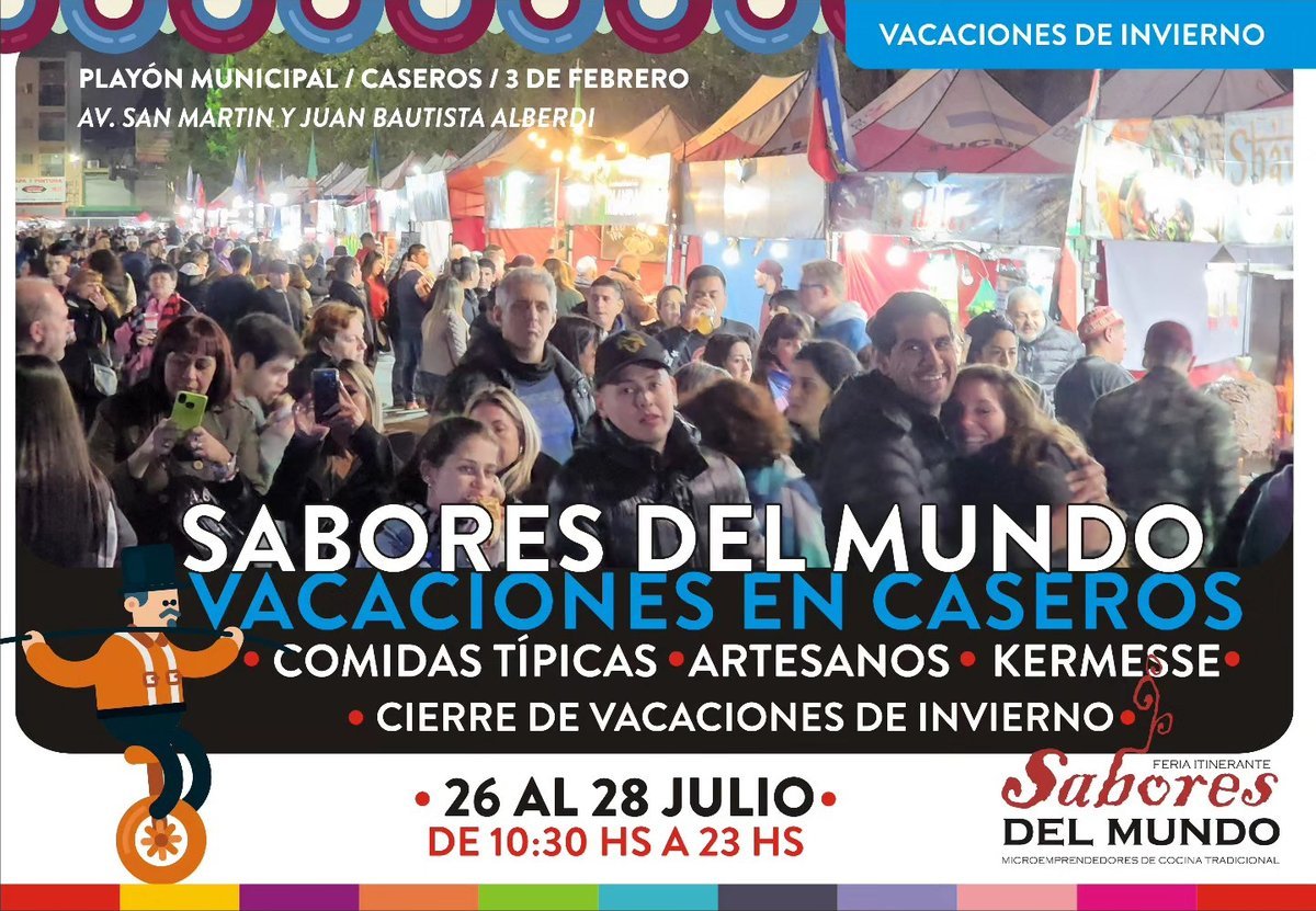 El festival gastron&oacute;mico Sabores del Mundo vuelve a Tres de Febrero.