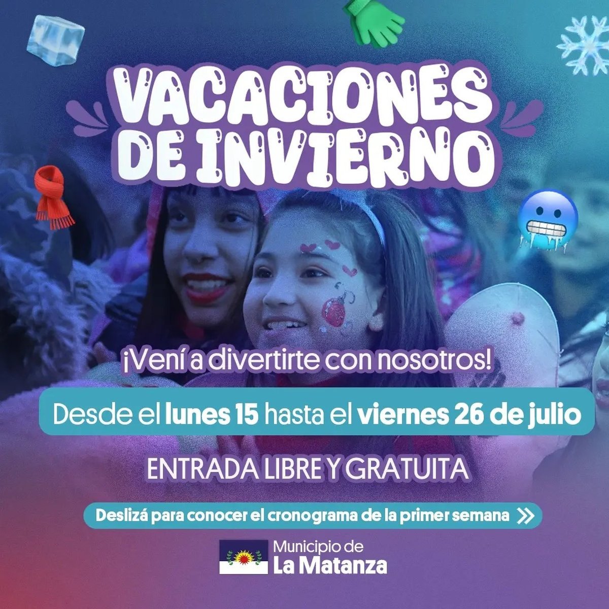 Vacaciones de invierno 2024 en La Matanza: una por una todas las actividades culturales.