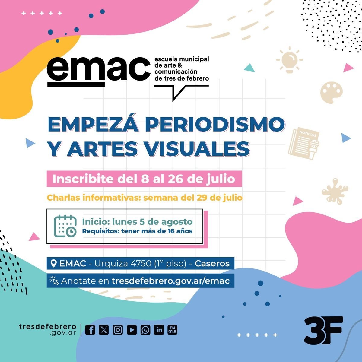 La escuela municipal de Tres de Febrero sum&oacute; dos nuevos cursos.