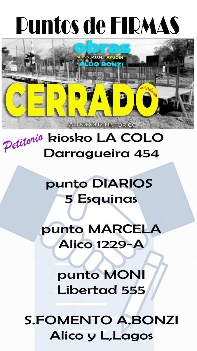 La convocatoria lanzada en Aldo Bonzi.