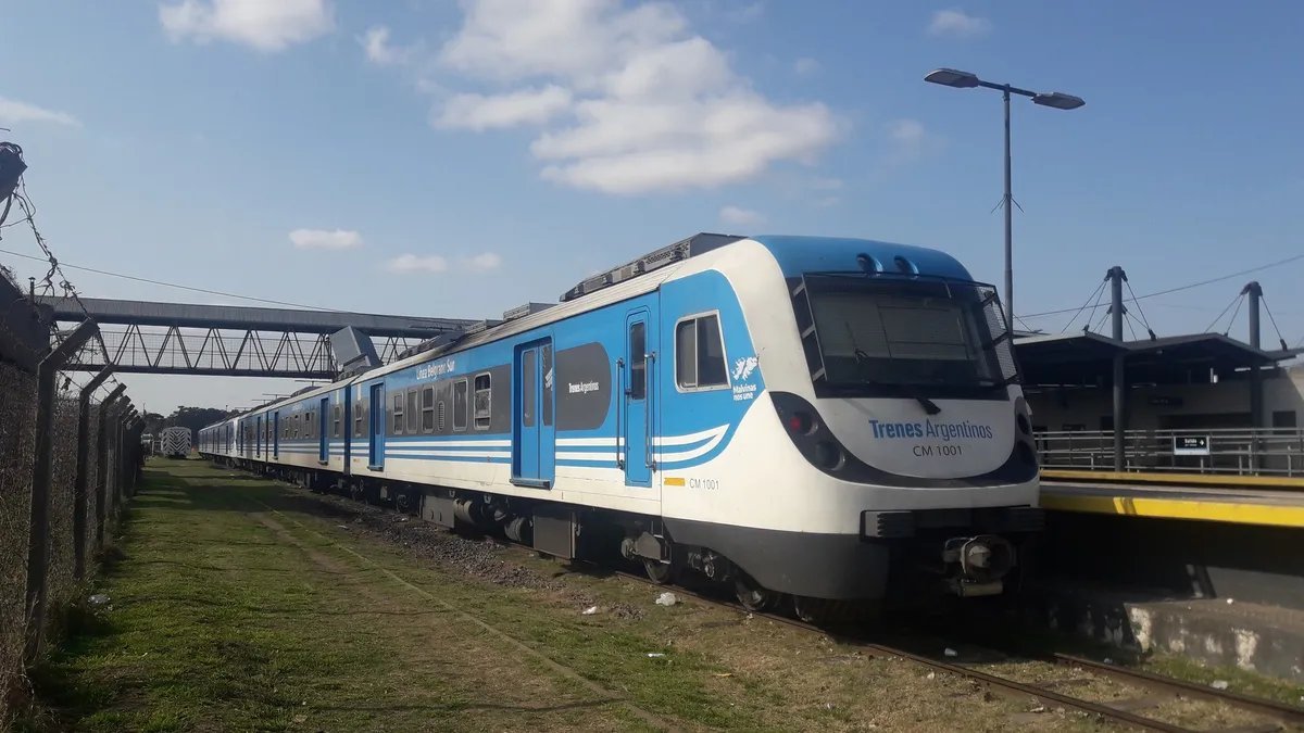 Un tren del Belgrano Sur.