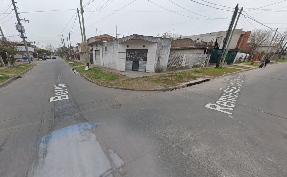 Inmediaciones donde ocurri&oacute; el robo en La Matanza.
