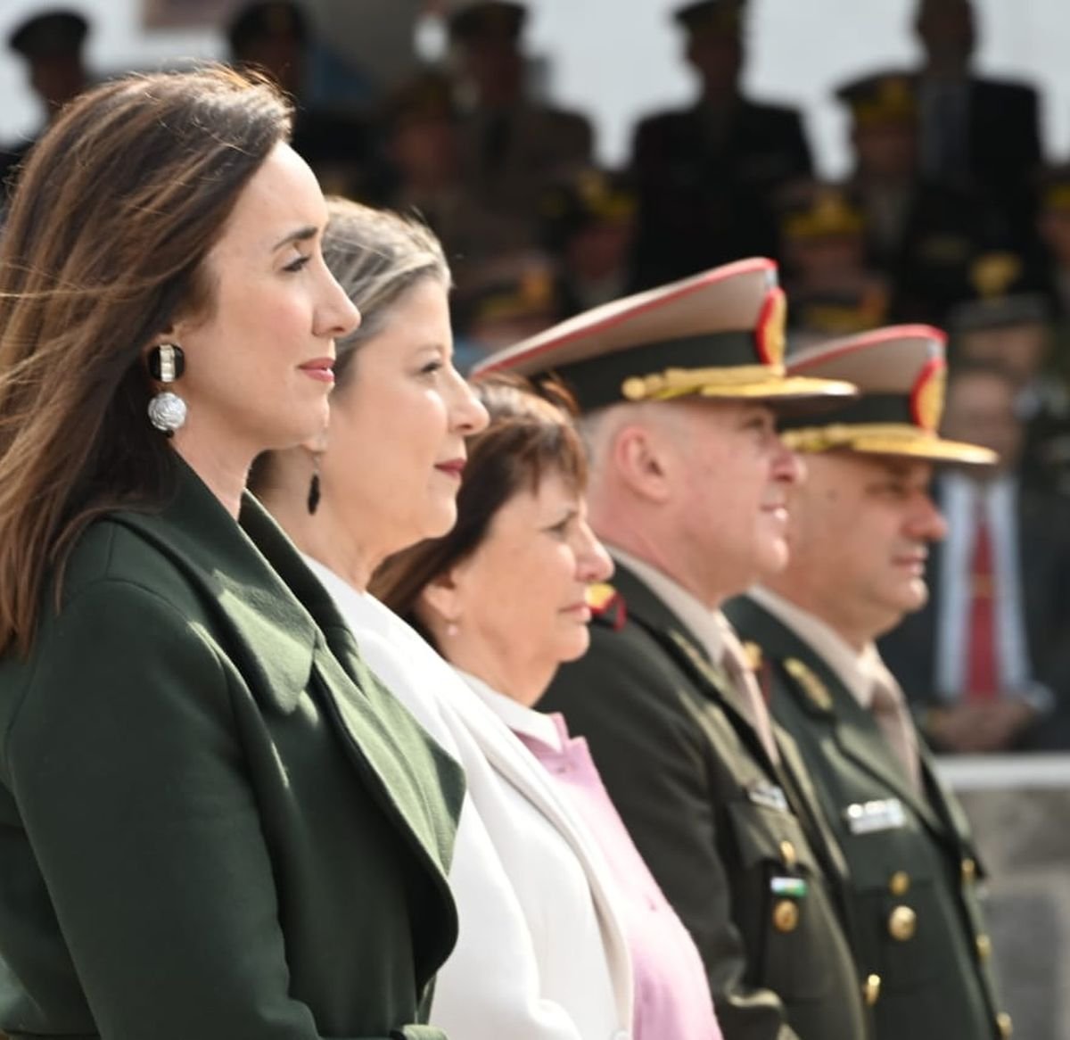 Villarruel visit&oacute; Ciudad Evita por la aniversario de la Gendarmer&iacute;a Nacional Argentina.