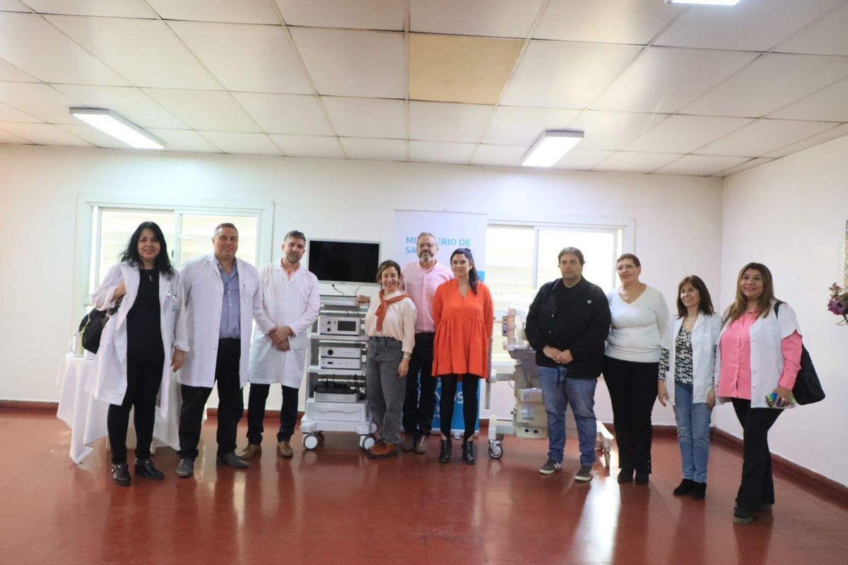 La torre de laparoscop&iacute;a que lleg&oacute; al hospital de Tres de Febrero.