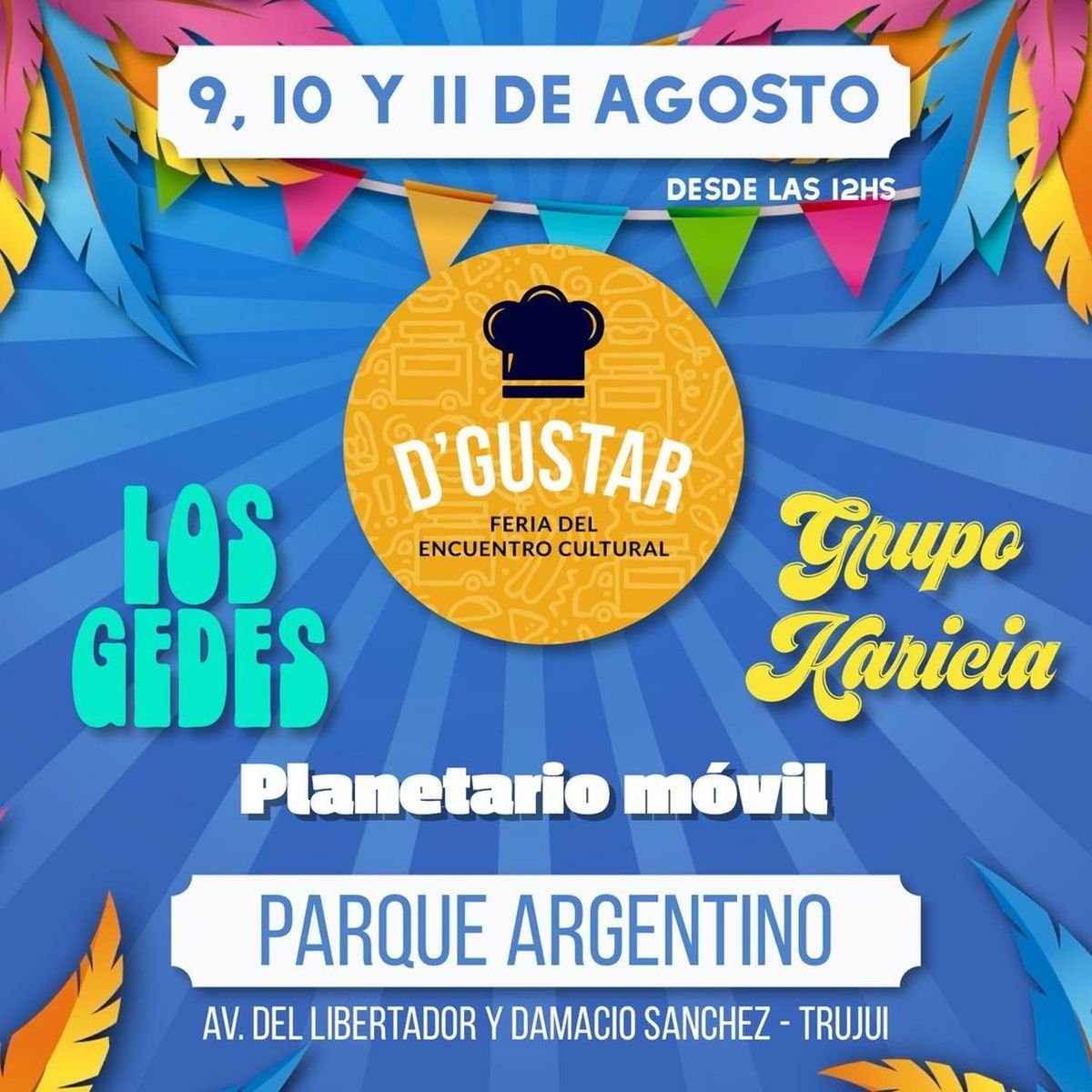 El festival D&acute;Gustar visitar&aacute; dos lugares del oeste este fin de semana con planetario m&oacute;vil, Los Gedes y m&aacute;s.