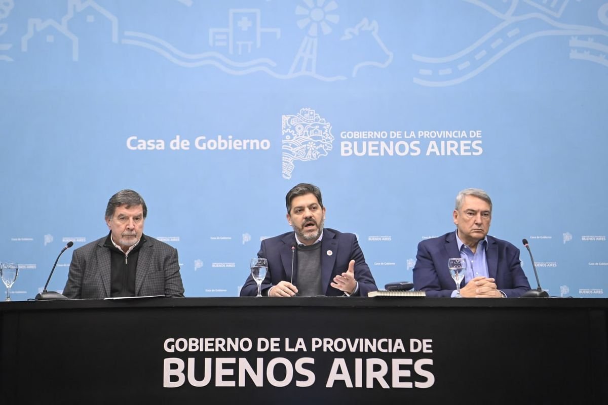 Conferencia de prensa, Provincia de Buenos Aires.