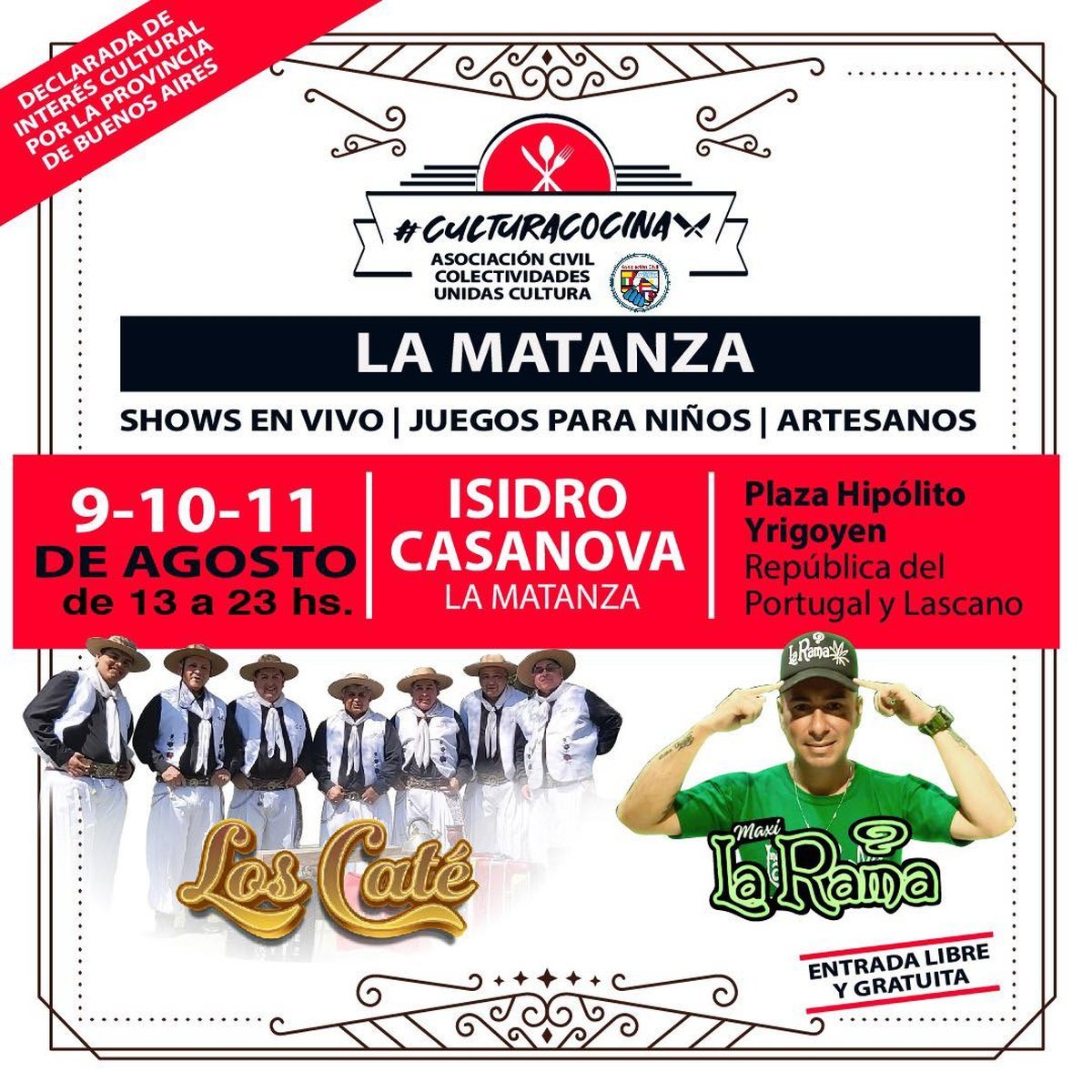 Isidro Casanova celebrar&aacute; el festival Cultura Cocina que invita a degustar varios sabores.