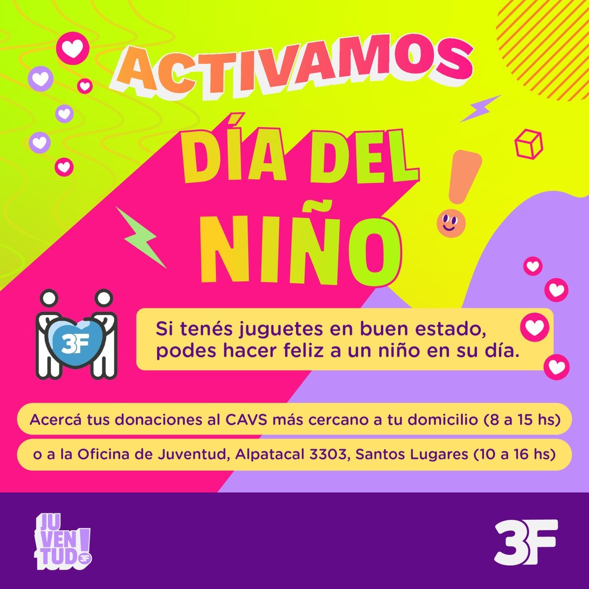 Tres de Febrero colecta juguetes para regalar en el D&iacute;a de la Ni&ntilde;ez.