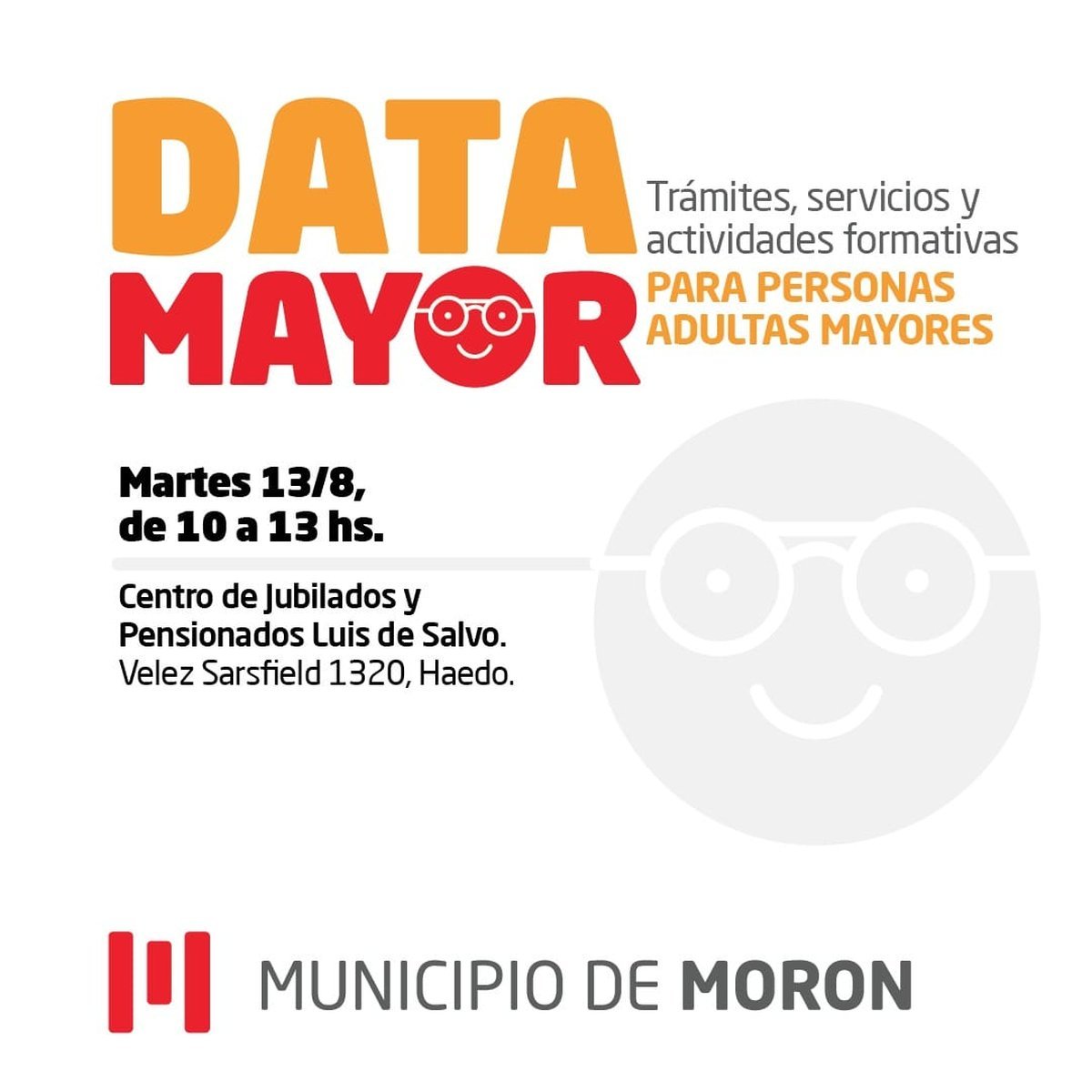 Jornada de tr&aacute;mites, servicios, actividades y m&aacute;s en Mor&oacute;n para adultos mayores.