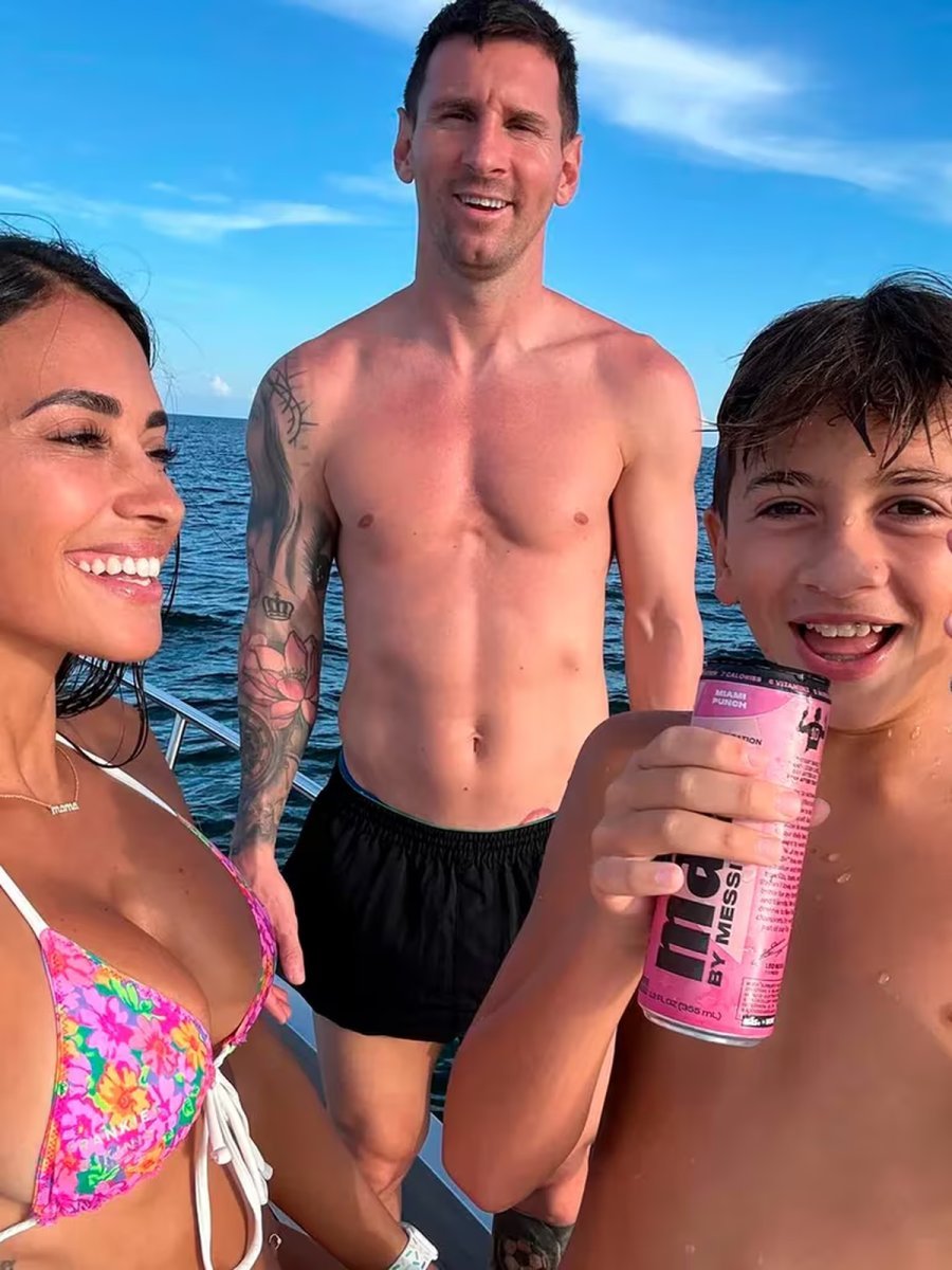 Lionel Messi y su familia. Foto: redes.