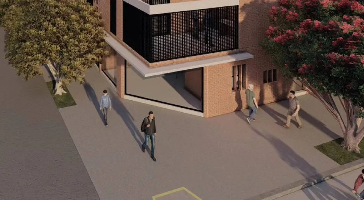 El render de las obras en San Justo.