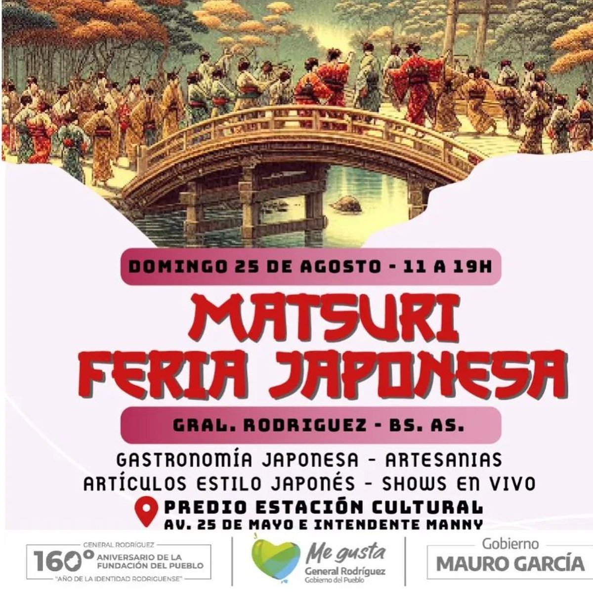 Llega la Feria Japonesa Matsuri a General Rodr&iacute;guez con anime, artes marciales, gastronom&iacute;a, m&uacute;sica y danzas japonesas.