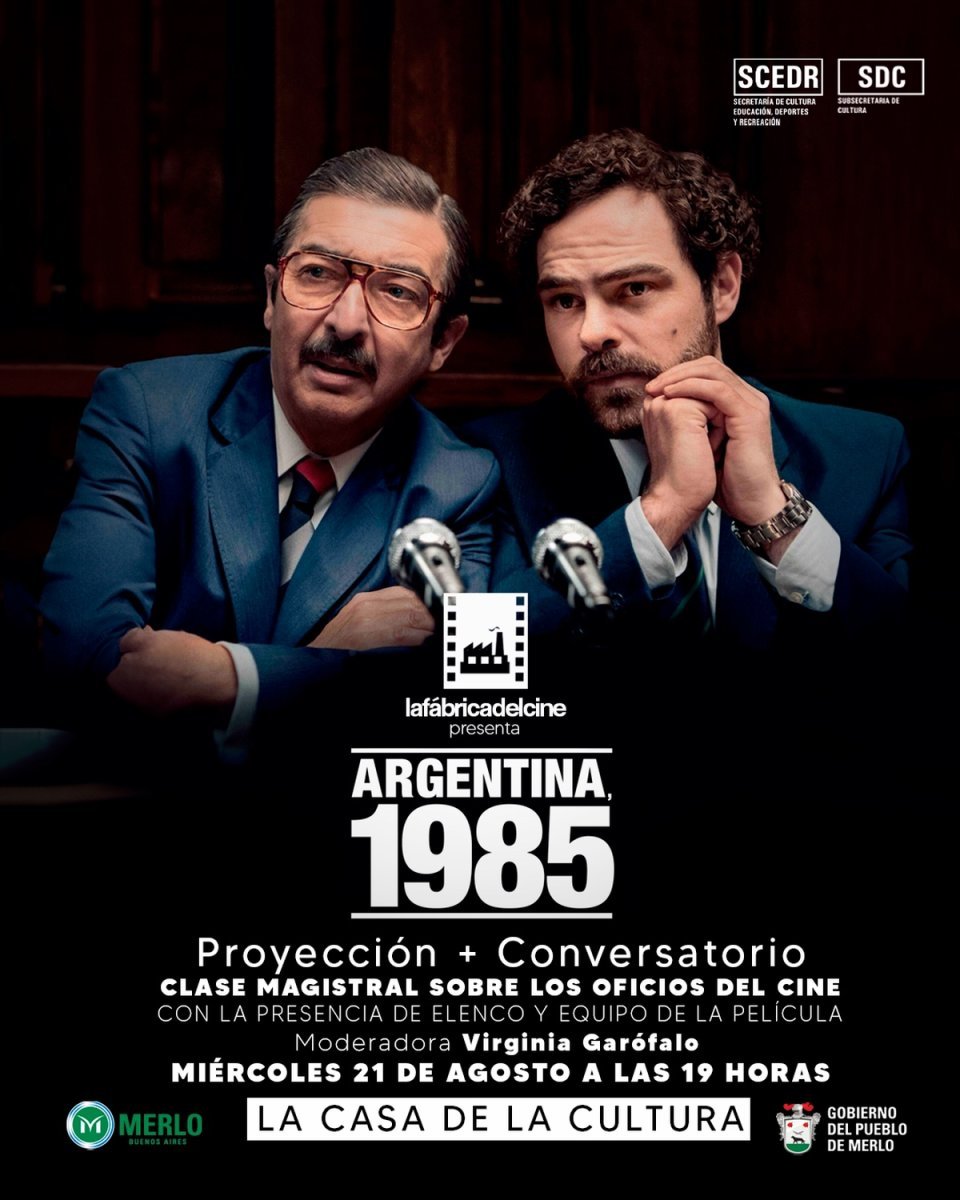 Merlo proyectar&aacute; Argentina 1985 con la presencia del elenco y equipo la pel&iacute;cula.