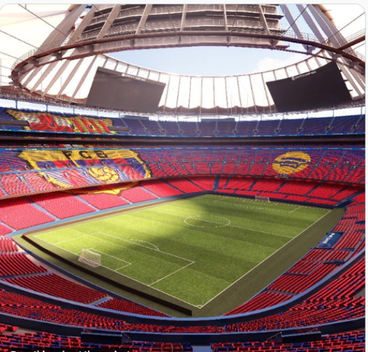 Nuevo Camp Nou. Foto: F&uacute;tbol Club Barcelona.
