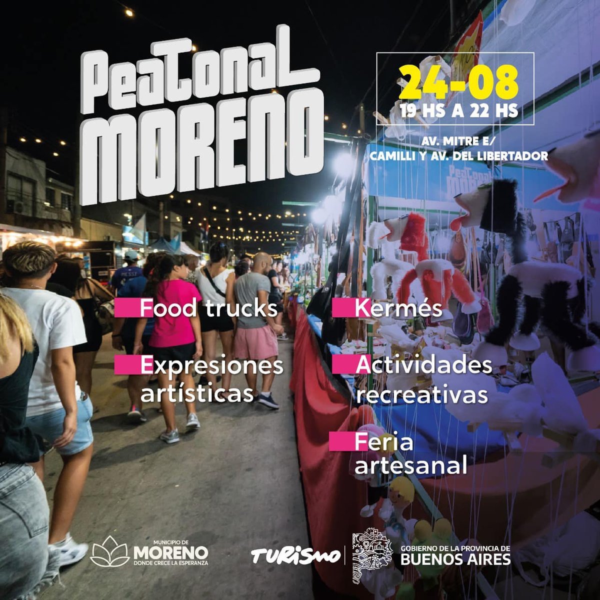 Vuelve la Peatonal Mitre a Moreno: todas las propuestas culturales para este fin de semana.