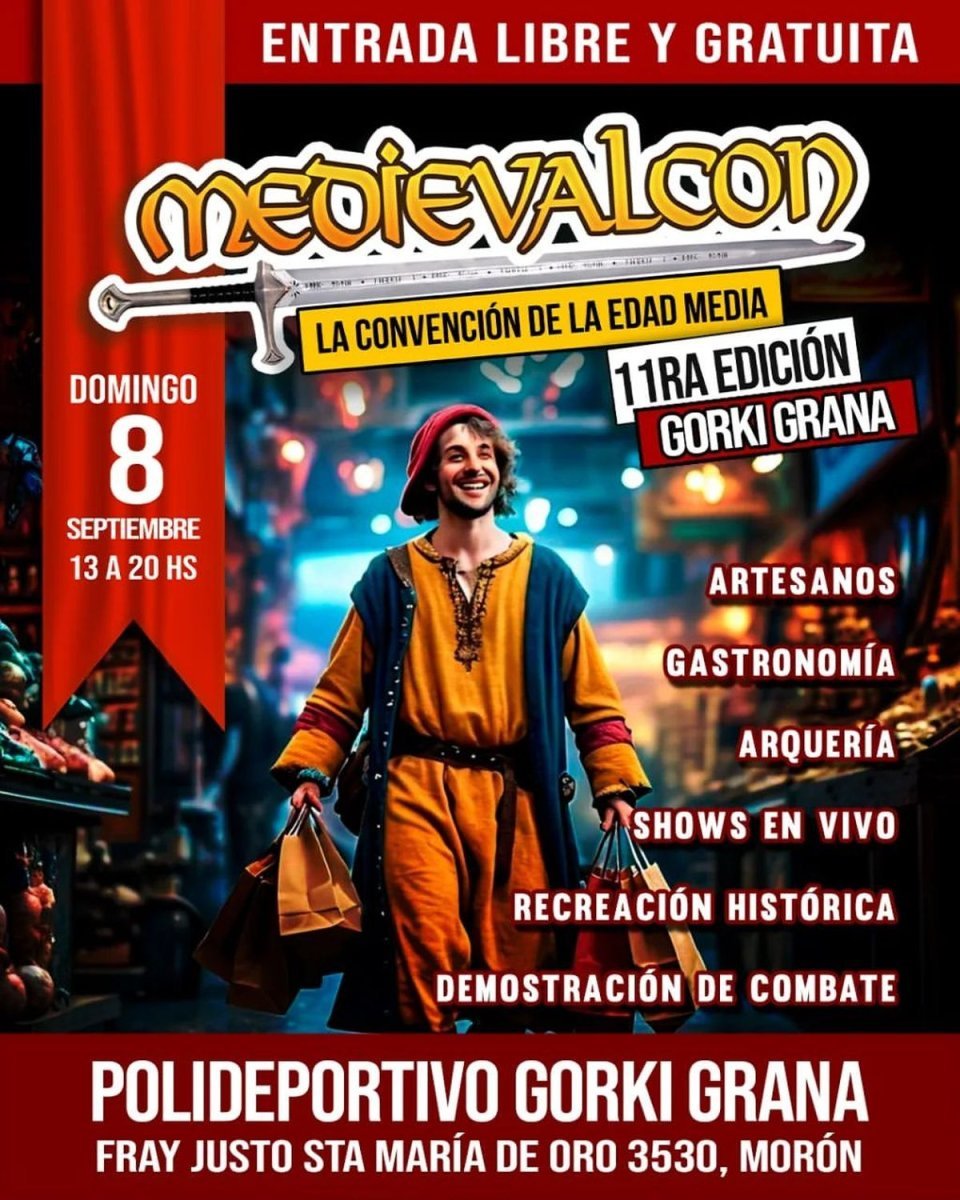 Castelar recibir&aacute; a Medievalcon, la convenci&oacute;n medieval m&aacute;s grande de Argentina con entrada gratuita.