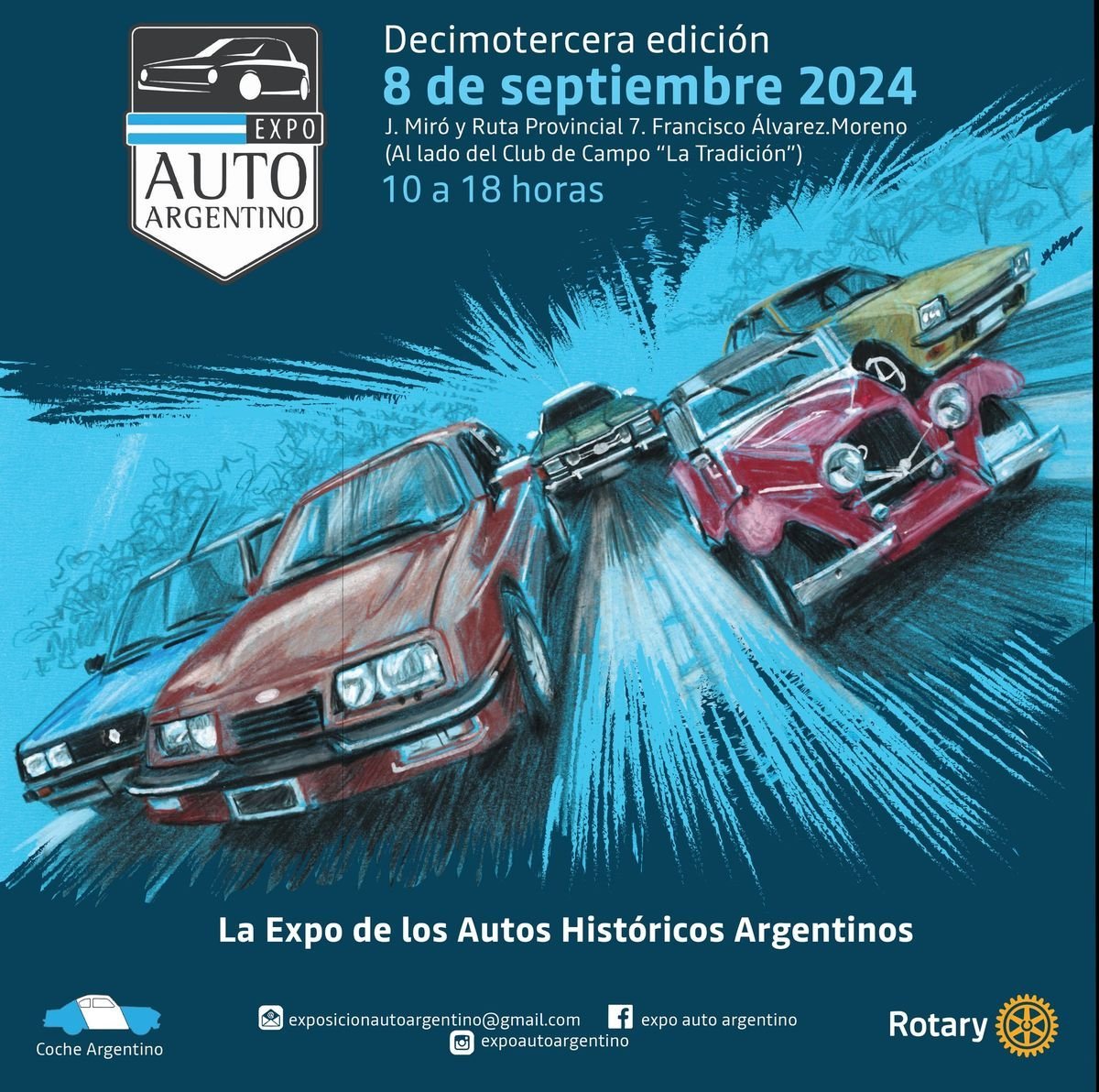 Llega una gran exposici&oacute;n de autos antiguos a Moreno.