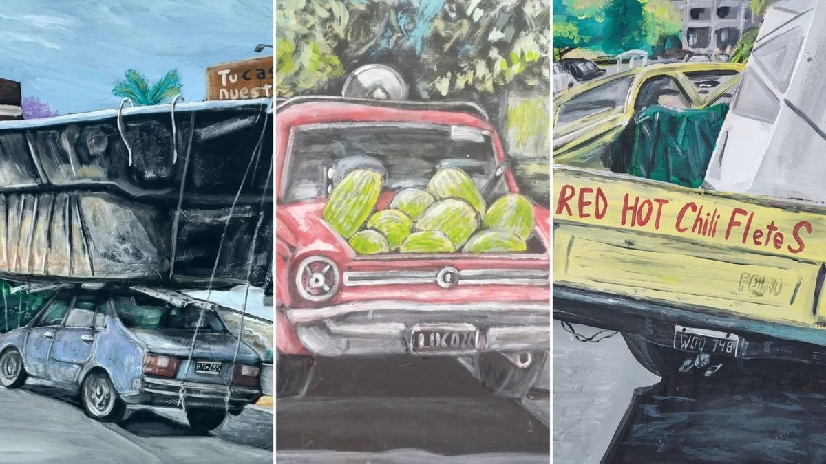 El conurbano como una obra de arte: conoc&eacute; al artista que pinta escenas cotidianas