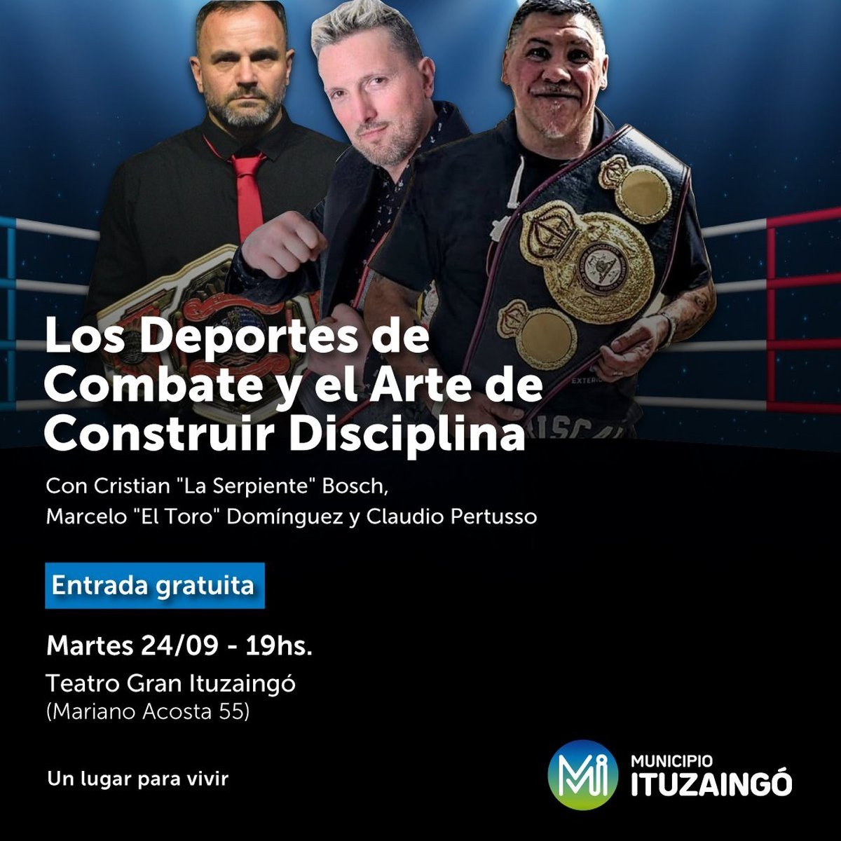 Cu&aacute;ndo y d&oacute;nde se realizar&aacute; un evento de combate y boxeo con grandes referentes en el oeste.