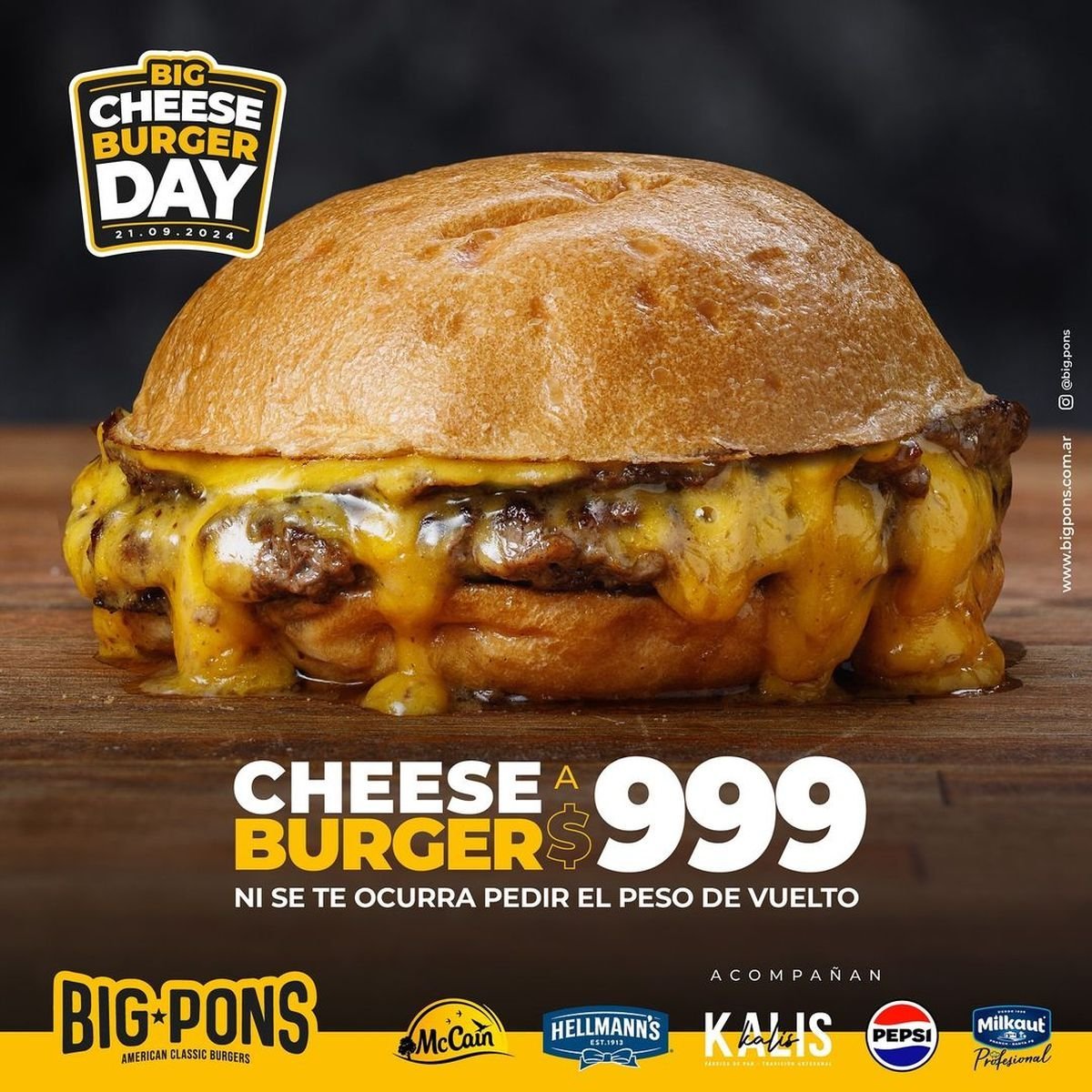 Una famosa cadena de hamburguesas vender&aacute; la hamburguesa de queso a $1.000: cu&aacute;ndo y d&oacute;nde comprar en el oeste.