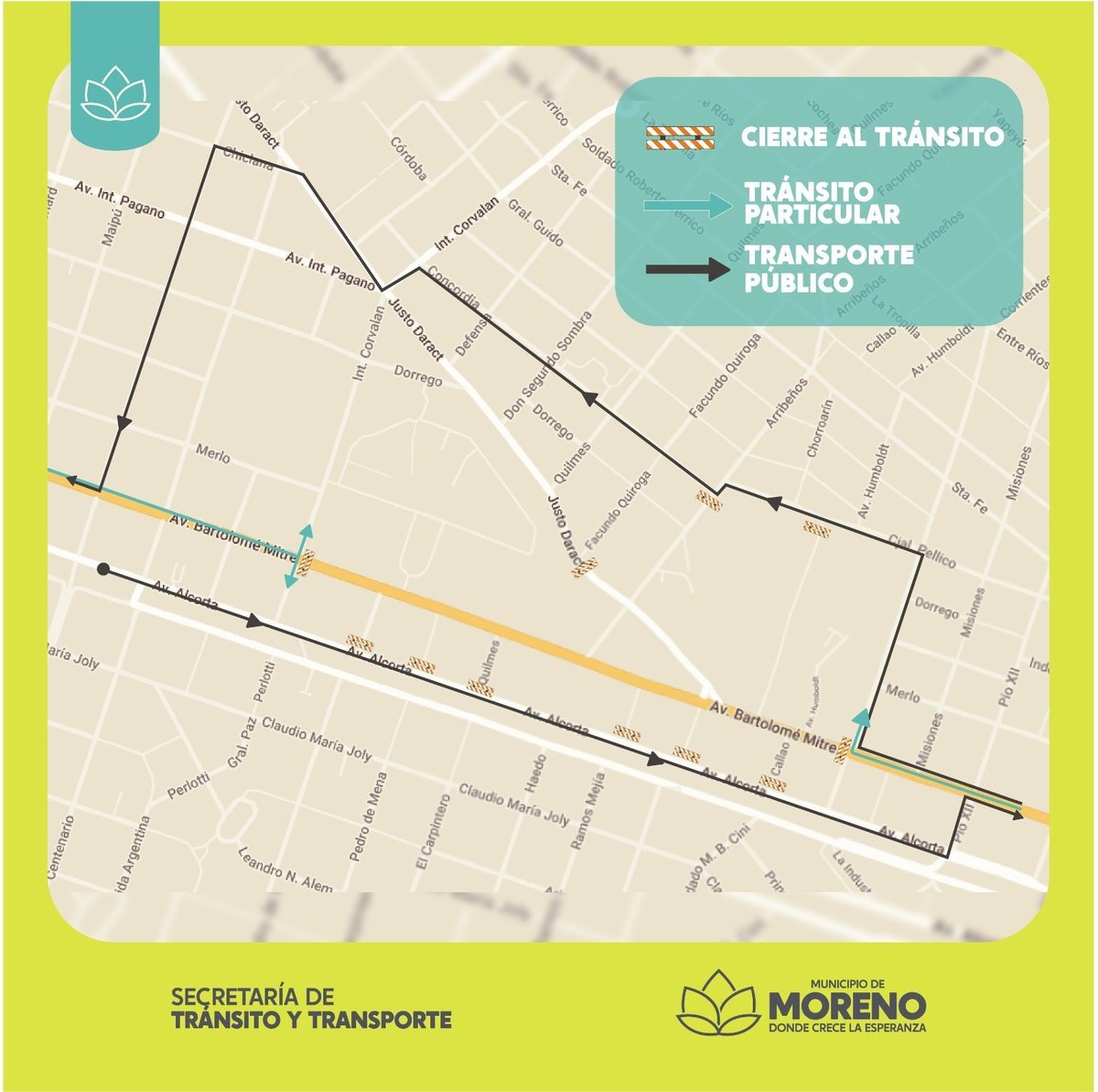 Los desv&iacute;os en Moreno por el Festival Urbano 2024.