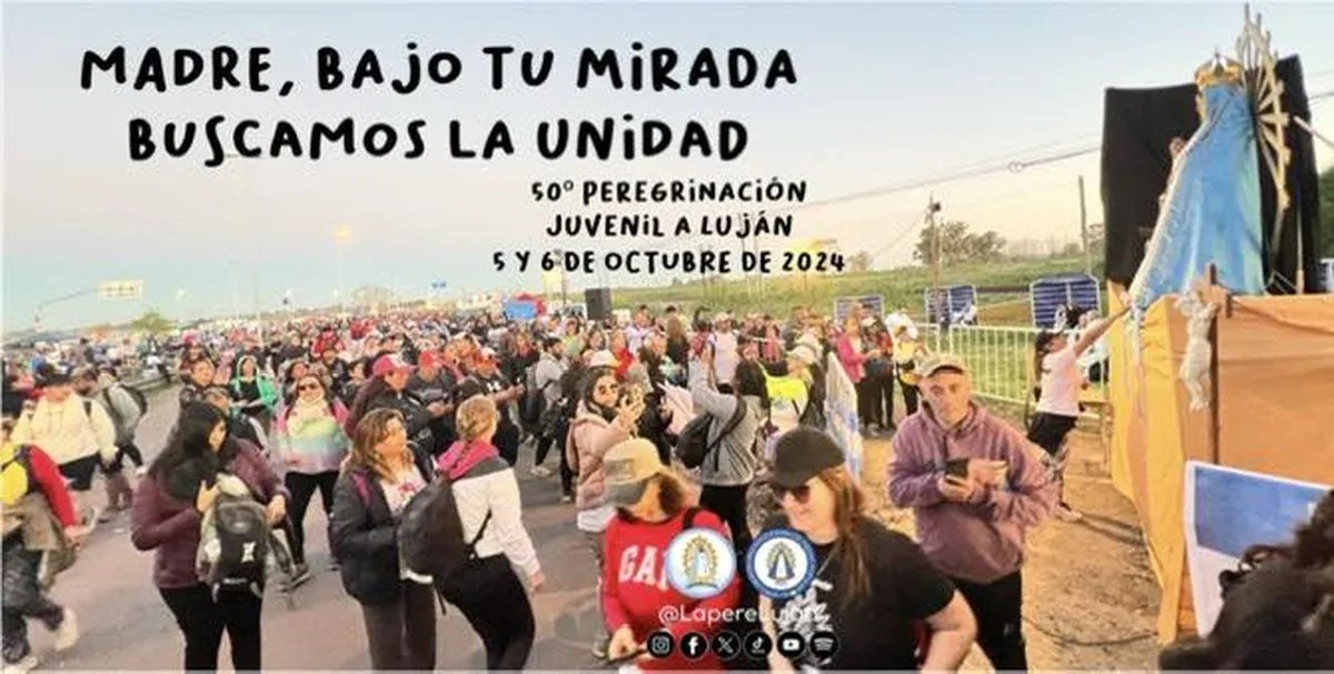 50&deg; Peregrinaci&oacute;n Juvenil a Luj&aacute;n.