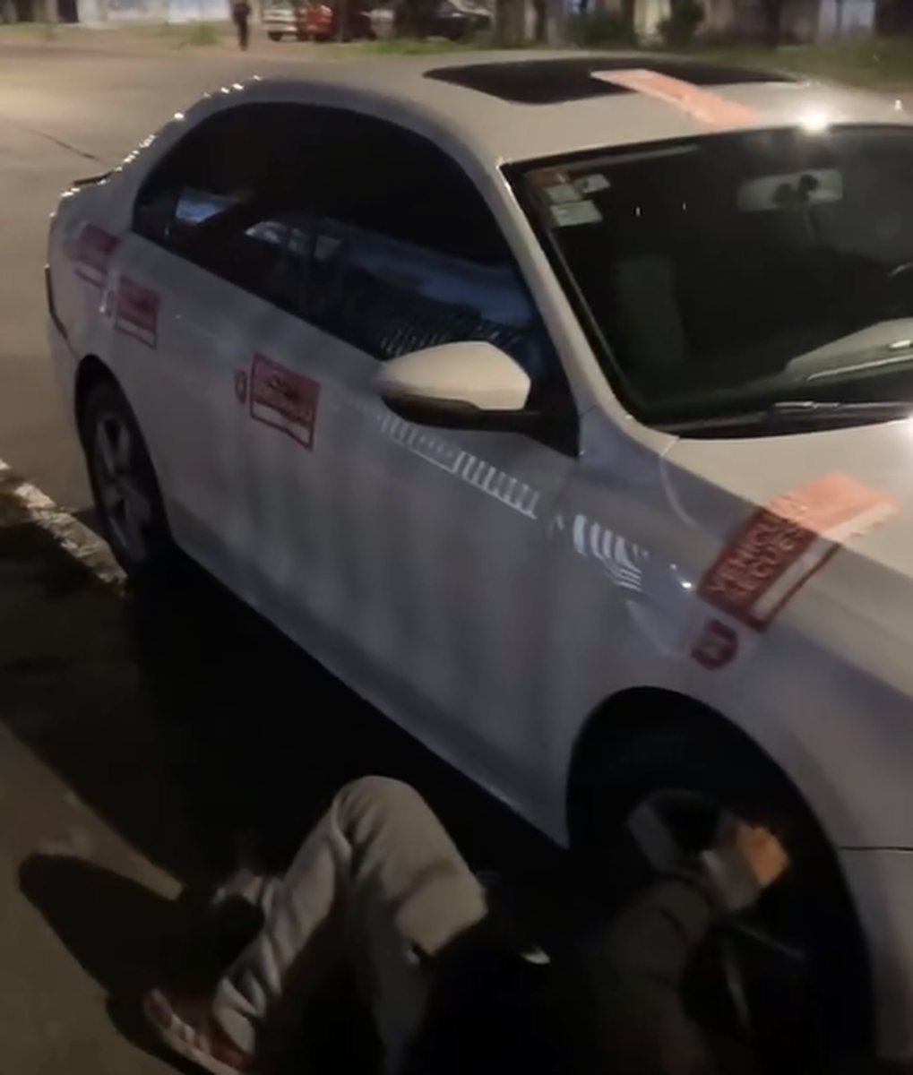 Uno de los autos incautados en Castelar Sur.