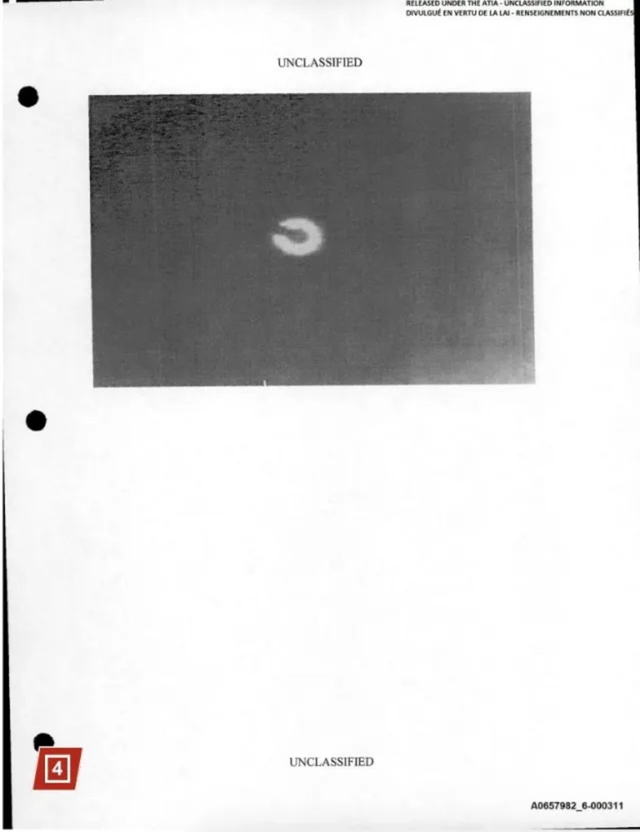 La imagen del OVNI que fue derivado en Alaska en 2023 y sorprende al mundo. Foto: NY Post.