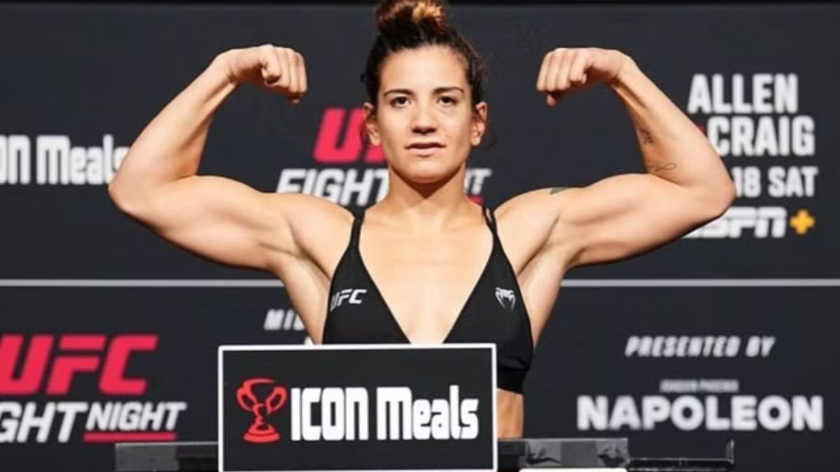 Ail&iacute;n P&eacute;rez, la peleadora de Argentina que luchar&aacute; en el UFC Par&iacute;s. Foto: Sportskeeda. 
