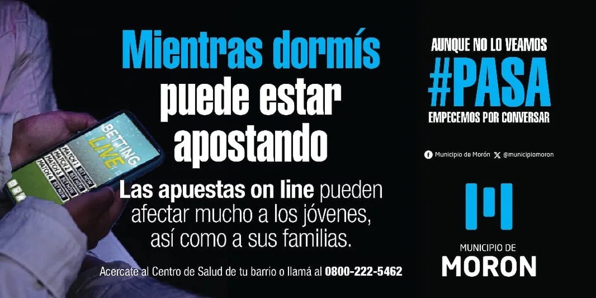 Mor&oacute;n profundiza la campa&ntilde;a para prevenir la ciberludopat&iacute;a.