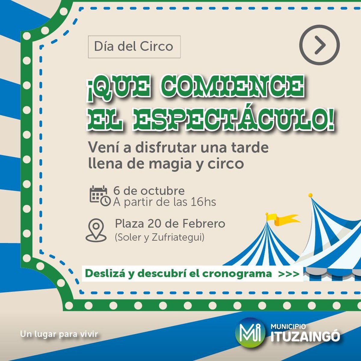 Celebraci&oacute;n del D&iacute;a Nacional del Circo en Ituzaing&oacute;.